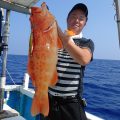 沖縄のジギングで釣れた高級魚アカジン(スジアラ)