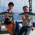 ツムブリを釣った二人