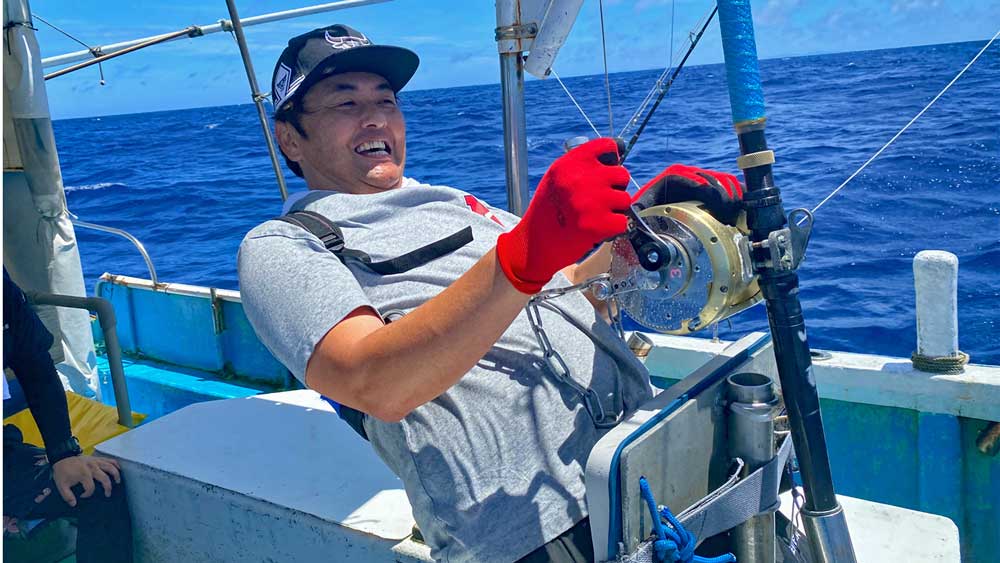 沖縄を釣っている香川県の男性