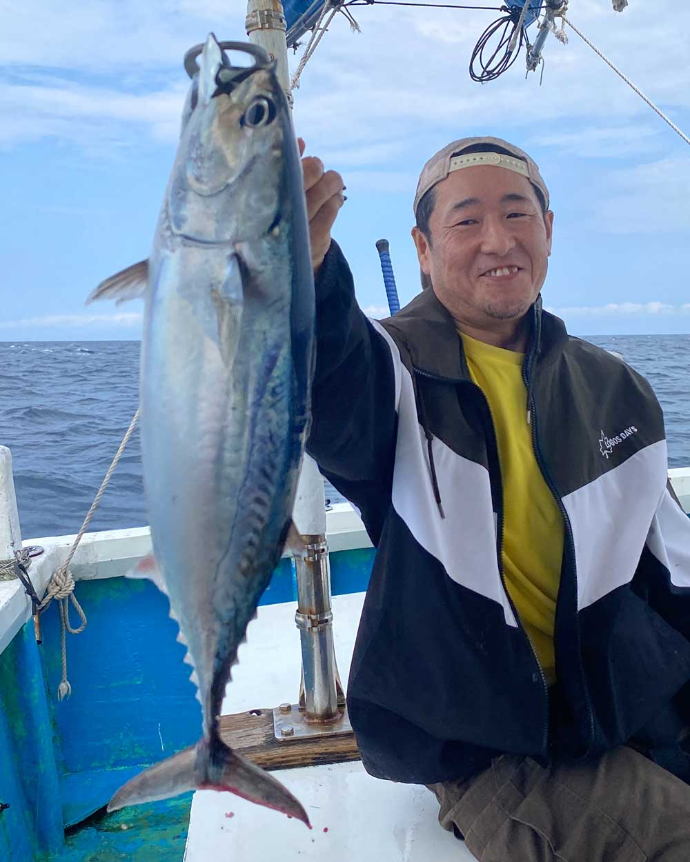 ジギングで釣り上げたヒラソウダ