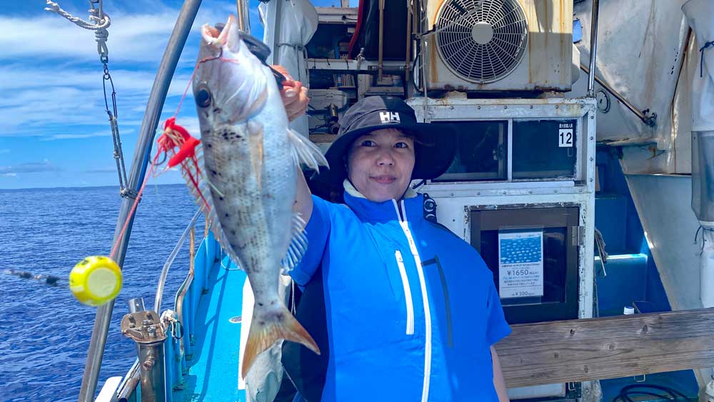 タイラバで釣り上げたフエフキダイ