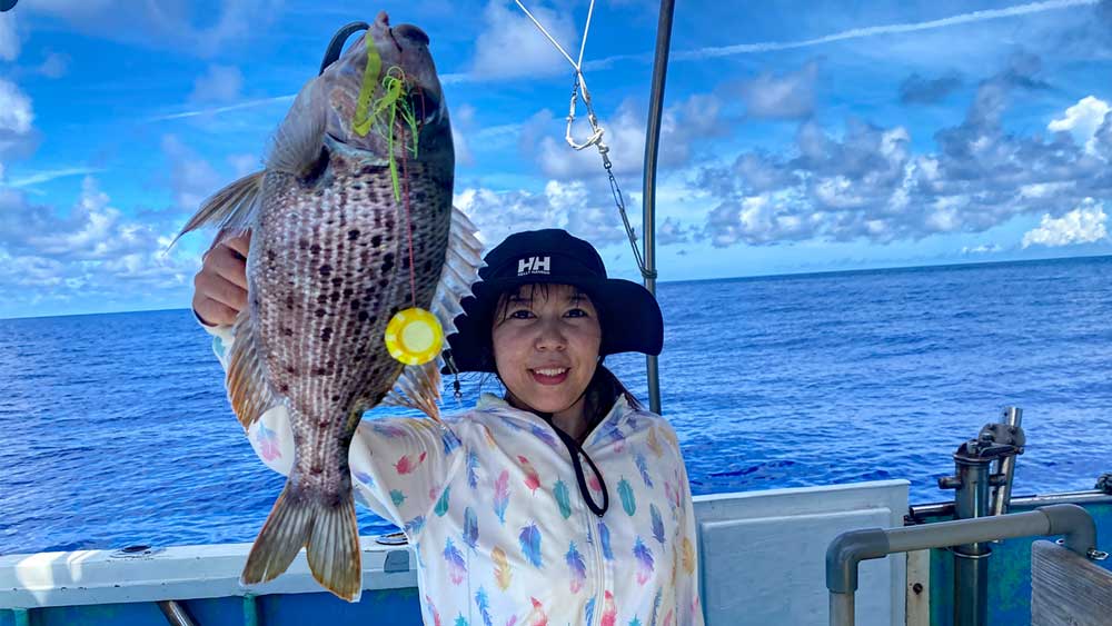 タイラバで釣り上げたシロダイ
